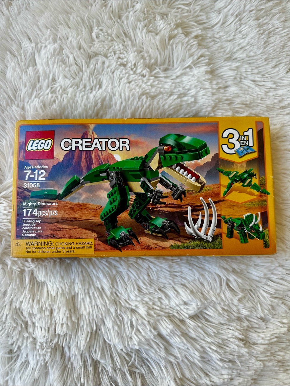 LEGO Creator 31058 Mighty Dinosaurs 3 in 1 T Rex Building Set New Sealed 174 Pc
